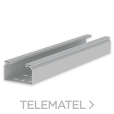 Bandeja 66 perforada PVC-M1 U23X 60x100 gris